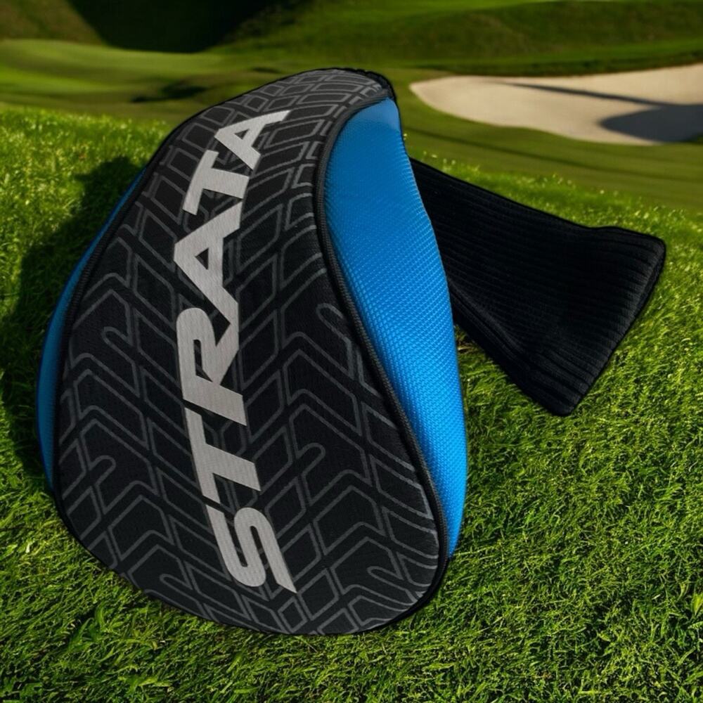 STRATA Mens Driver Golf Club Headcover head cover Blue black Sock Golfing